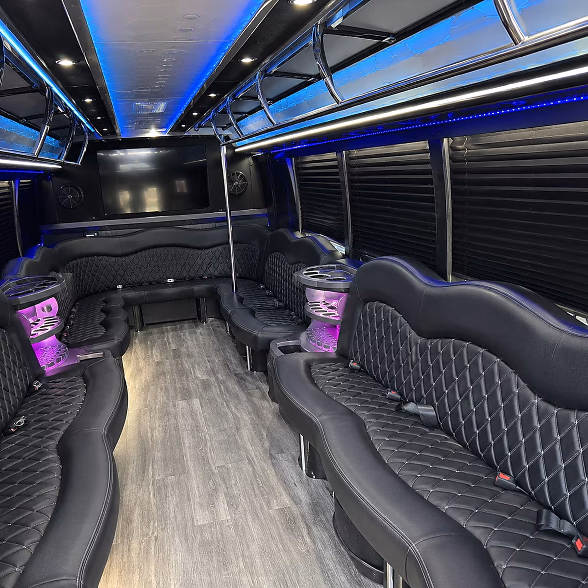 encinitas party bus rental interior