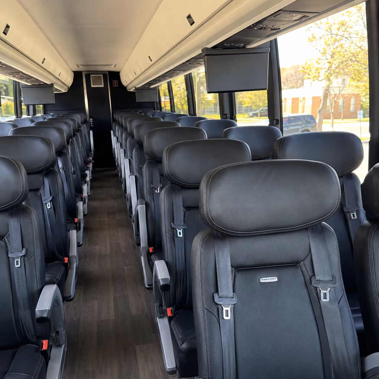 oceanside charter bus rental inside
