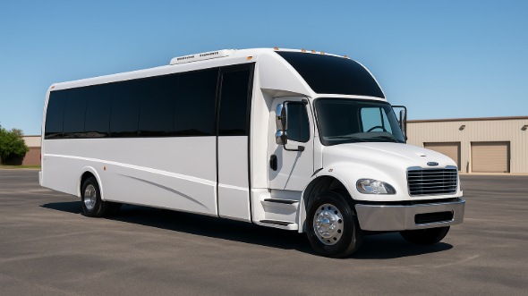 Exterior of Charter Bus Company Encinitas's 15 Passenger Minibus in Encinitas