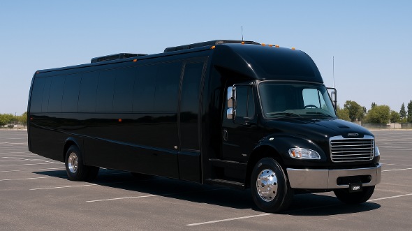 Exterior of Charter Bus Company Encinitas's 18 Passenger Minibus in Encinitas
