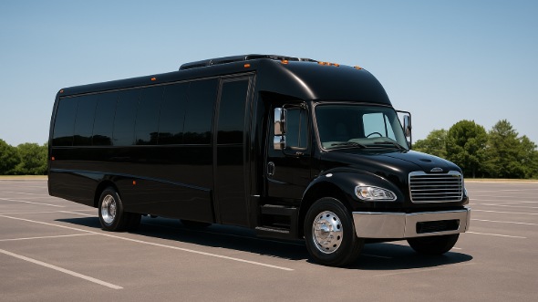 Exterior of Charter Bus Company Encinitas's 25 Passenger Mini bus in Encinitas