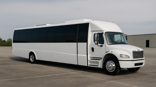 Exterior of Charter Bus Company Encinitas's 30 Passenger Minibus in Encinitas