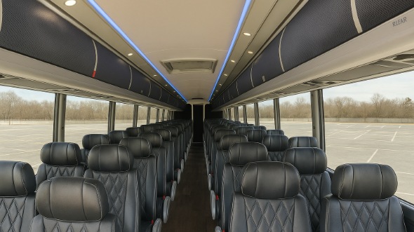 encinitas 54 passenger charter bus inside