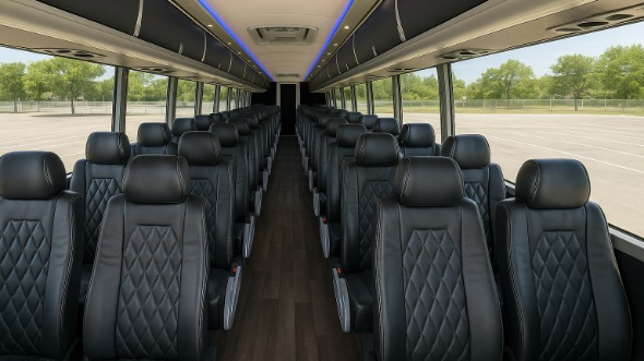 encinitas 55 passenger charter bus inside