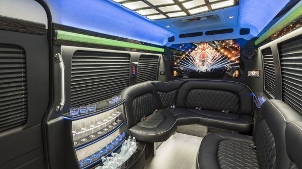 encinitas sprinter limo rental inside
